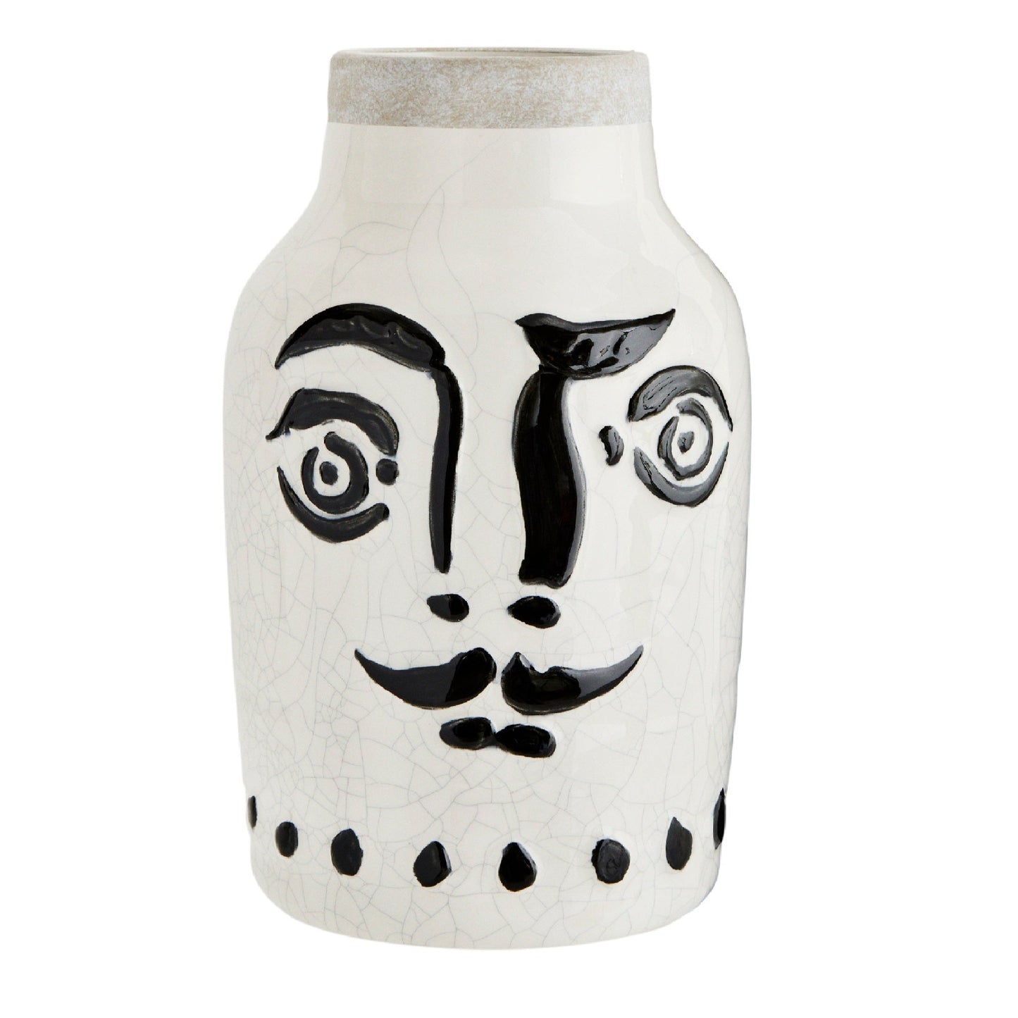 Grosse Vase mit Gesicht